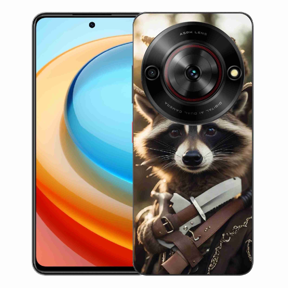 Gélový kryt mmCase na ZTE Blade A75 - mýval v uniforme
