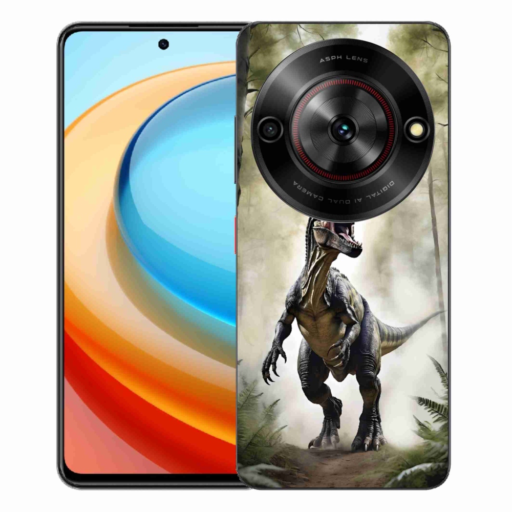 Gélový kryt mmCase na ZTE Blade A75 - naštvaný T-Rex