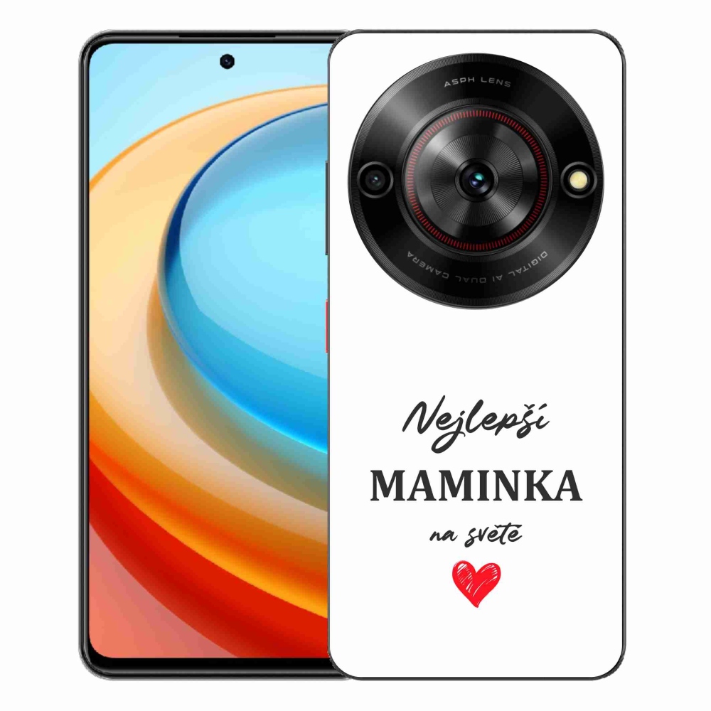 Gélový kryt mmCase na ZTE Blade A75 - najlepšia mamička 1 biele pozadie