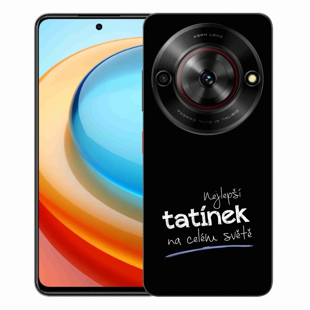 Gélový kryt mmCase na ZTE Blade A75 - najlepší otecko 4 čierne pozadie