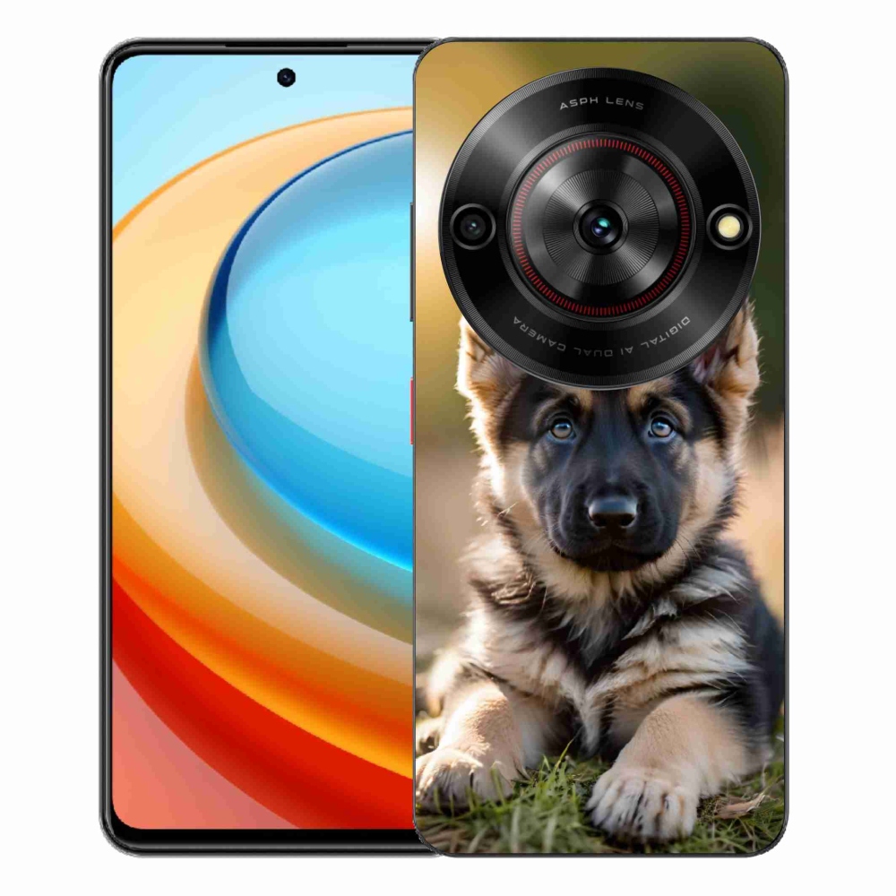 Gélový kryt mmCase na ZTE Blade A75 - nemecký ovčiak v prírode