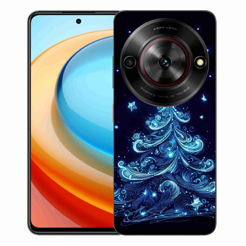 Gélový kryt mmCase na ZTE Blade A75 - neónový vianočný stromček 4