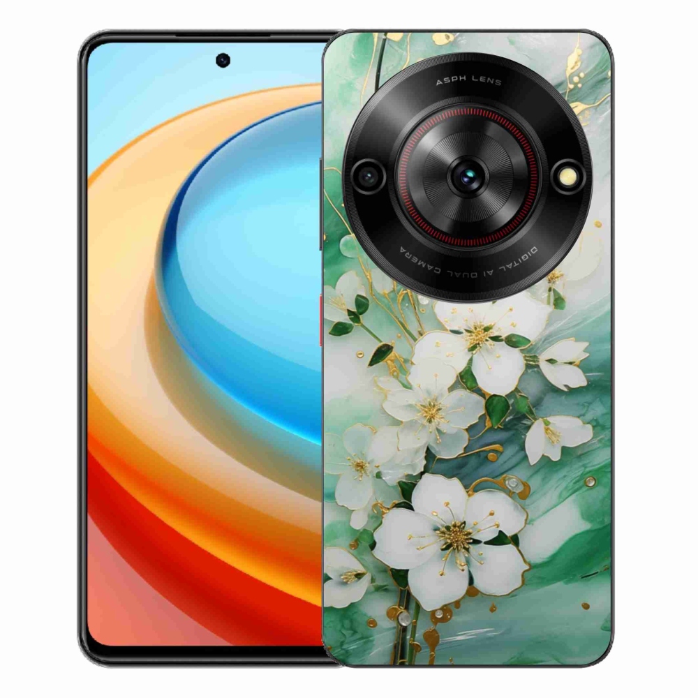Gélový kryt mmCase na ZTE Blade A75 - nežné kvety