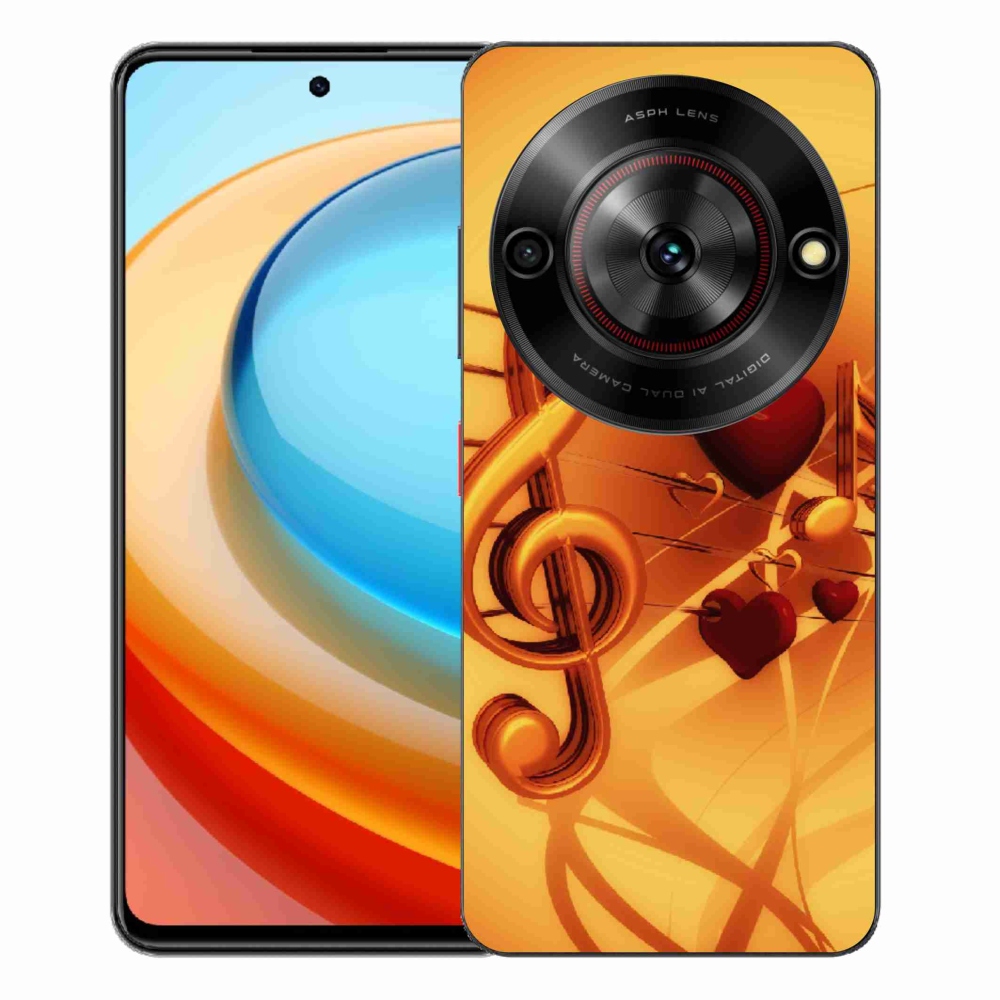 Gélový kryt mmCase na ZTE Blade A75 - noty