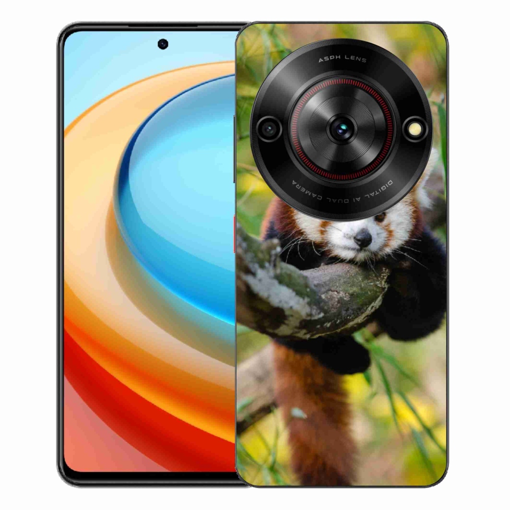 Gélový kryt mmCase na ZTE Blade A75 - panda červená