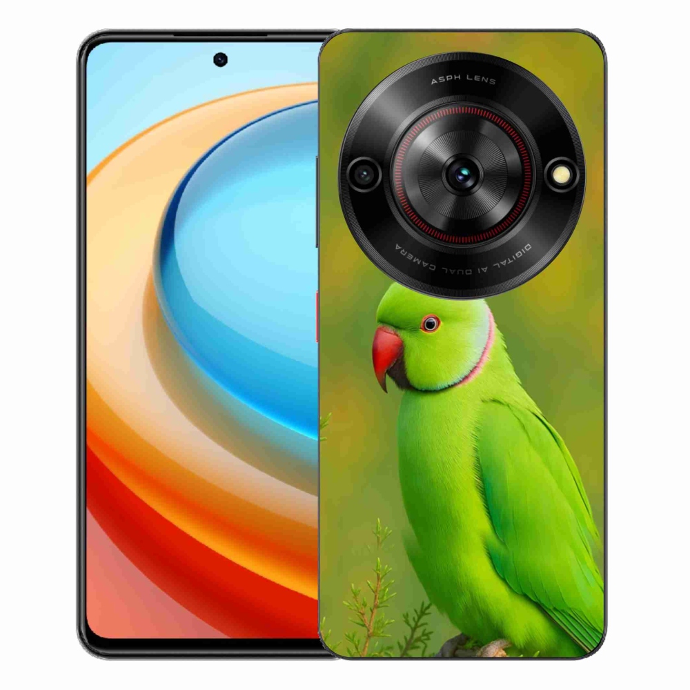Gélový kryt mmCase na ZTE Blade A75 - papagáj Alexandr 2