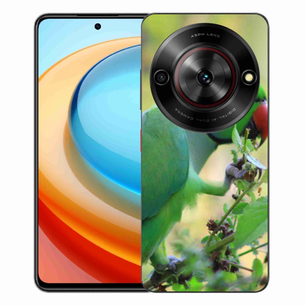 Gélový kryt mmCase na ZTE Blade A75 - papagáj Alexandr