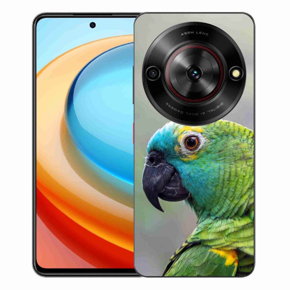 Gélový kryt mmCase na ZTE Blade A75 - papagáj amazoňan