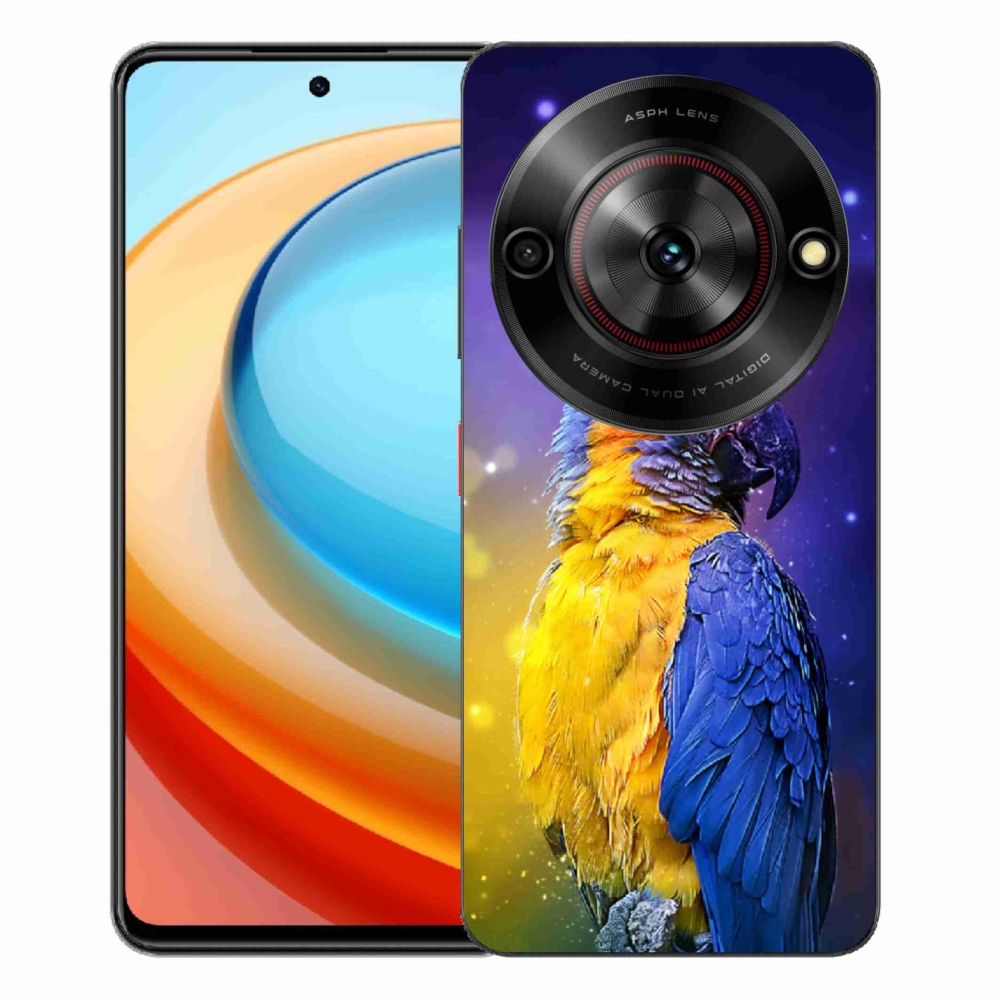 Gélový kryt mmCase na ZTE Blade A75 - papagáj ara 1