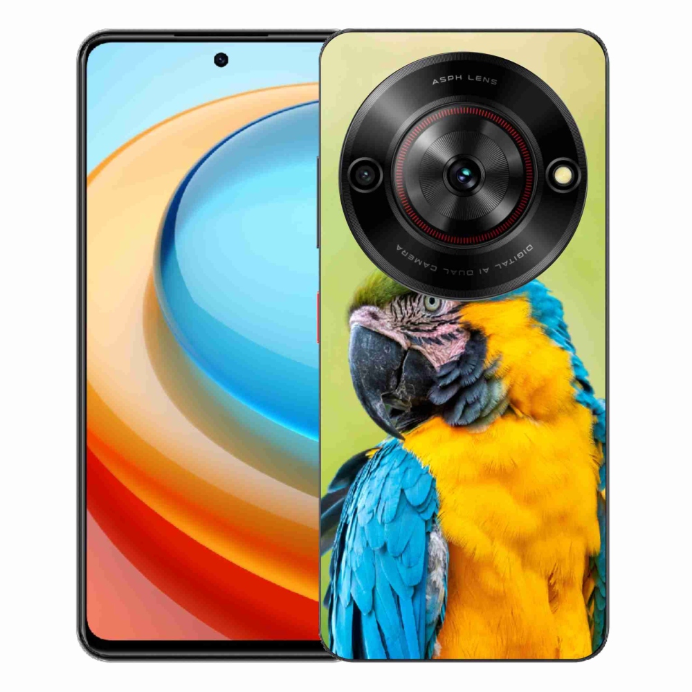 Gélový kryt mmCase na ZTE Blade A75 - papagáj ara 2