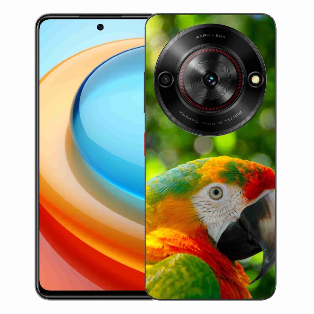 Gélový kryt mmCase na ZTE Blade A75 - papagáj ara 3