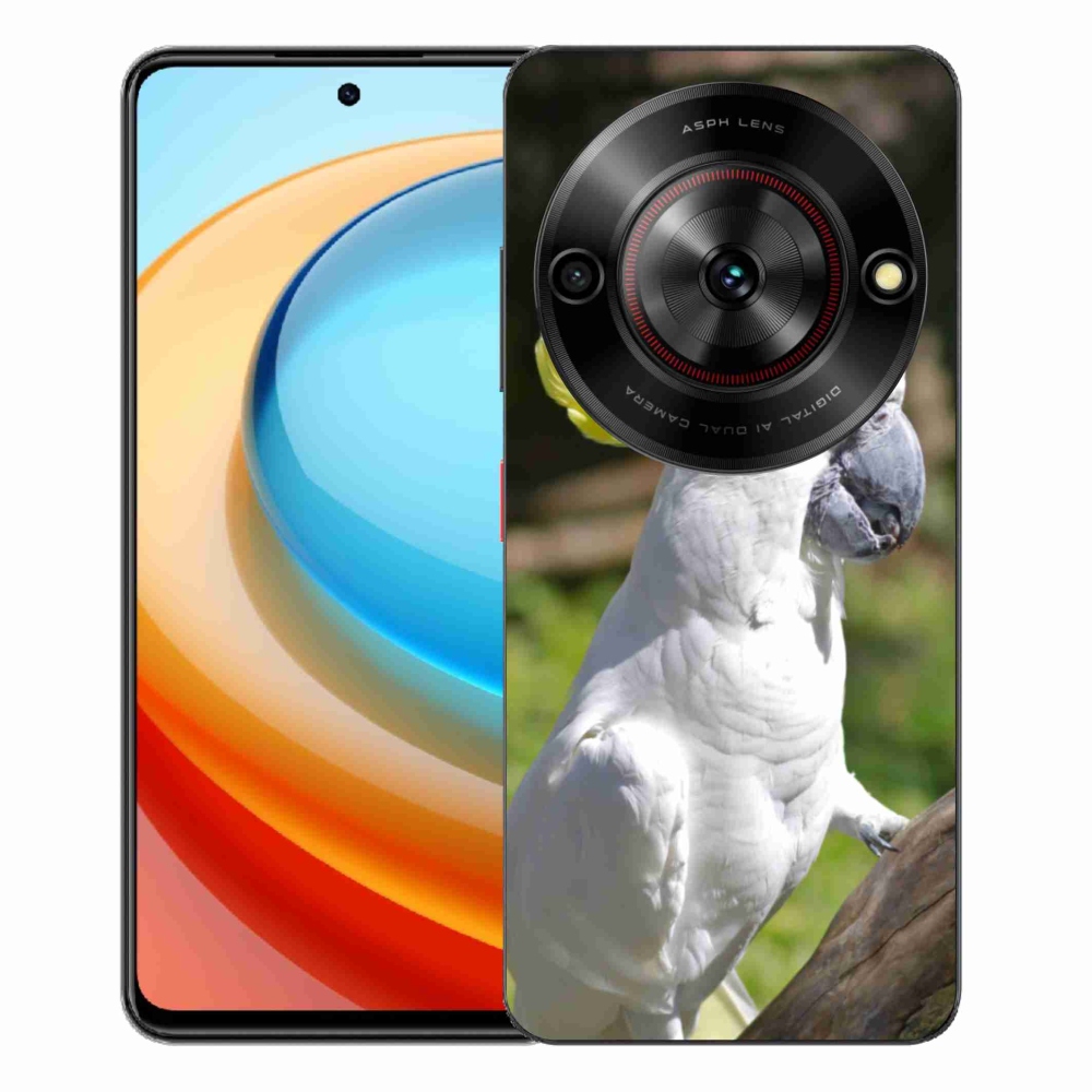 Gélový kryt mmCase na ZTE Blade A75 - papagáj kakadu 2