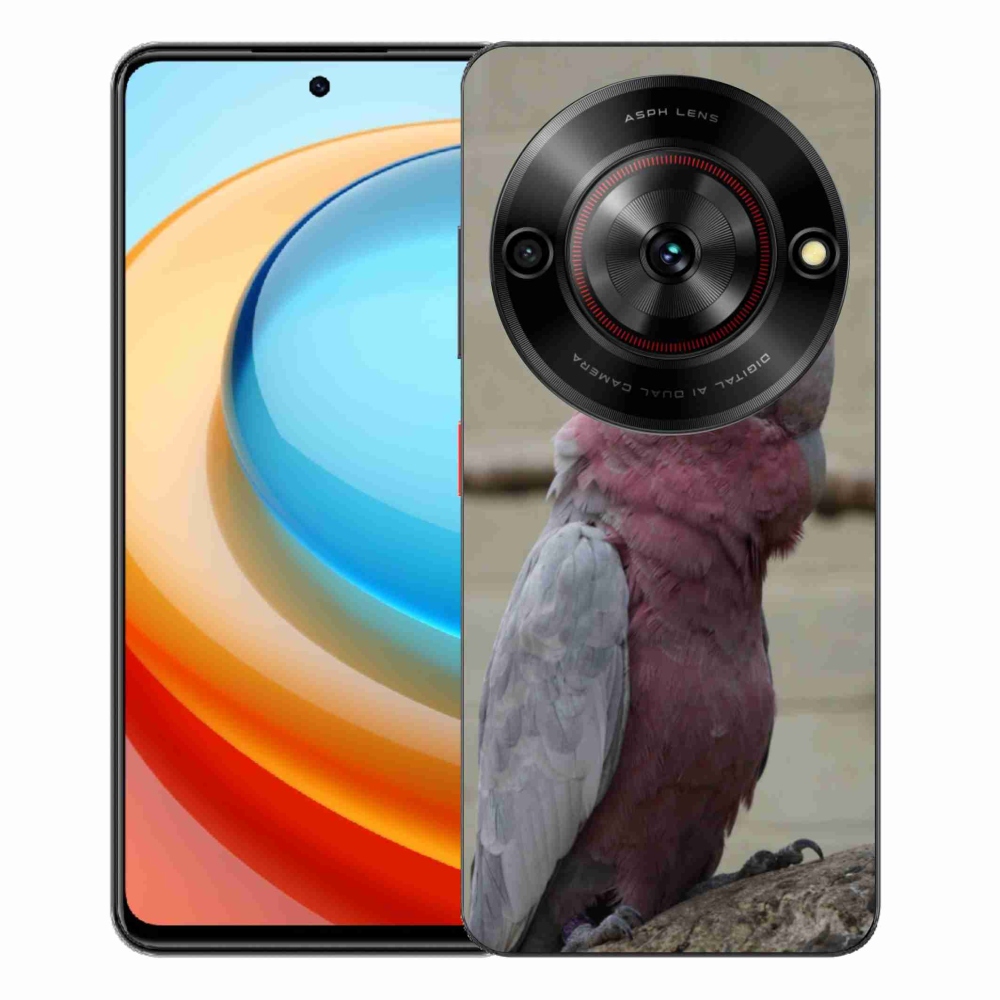Gélový kryt mmCase na ZTE Blade A75 - papagáj kakadu ružový