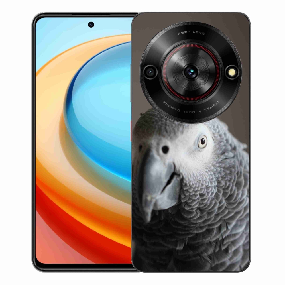 Gélový kryt mmCase na ZTE Blade A75 - papagáj žako 2
