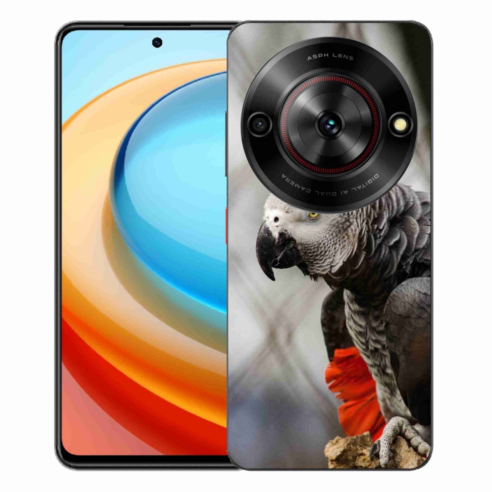 Gélový kryt mmCase na ZTE Blade A75 - papagáj žako 3