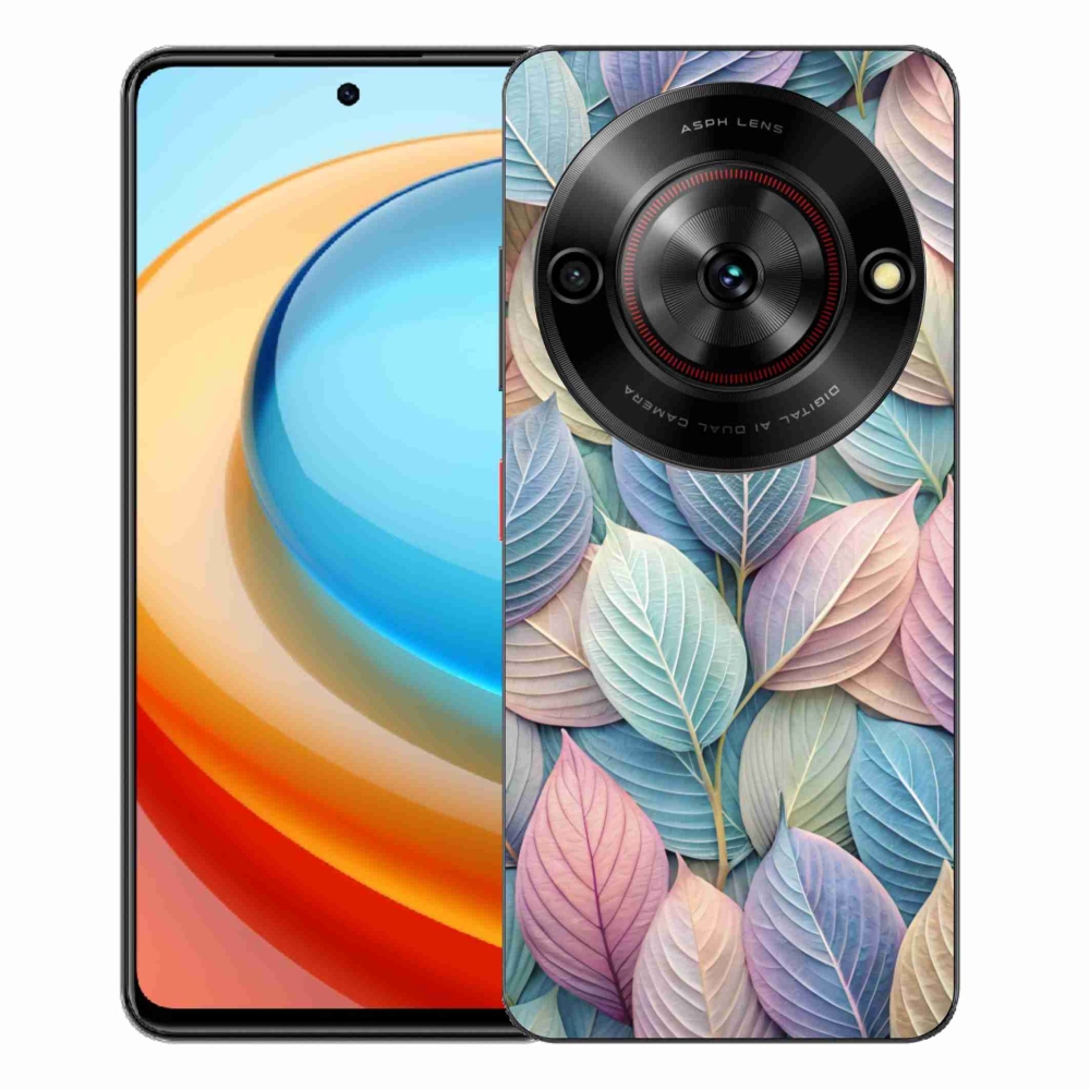 Gélový kryt mmCase na ZTE Blade A75 - pastelové listy