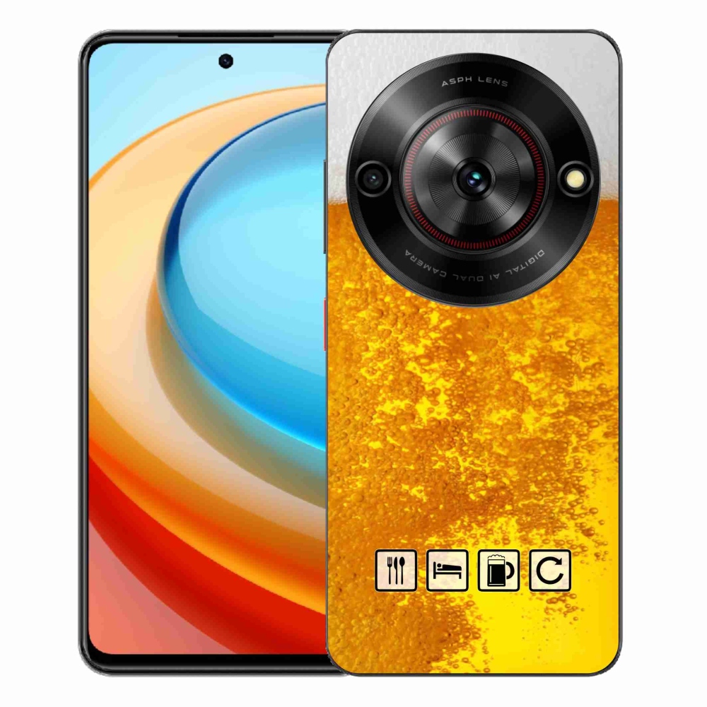 Gélový kryt mmCase na ZTE Blade A75 - pivný motív 3