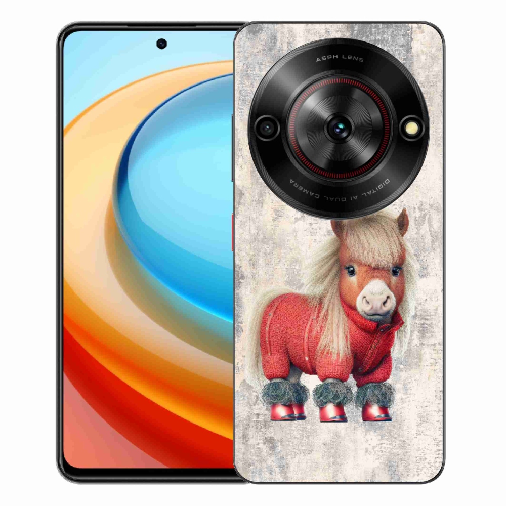 Gélový kryt mmCase na ZTE Blade A75 - poník vo svetri