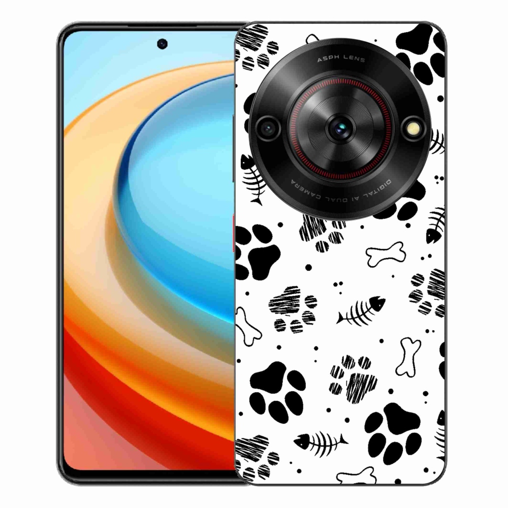 Gélový kryt mmCase na ZTE Blade A75 - psie labky 1