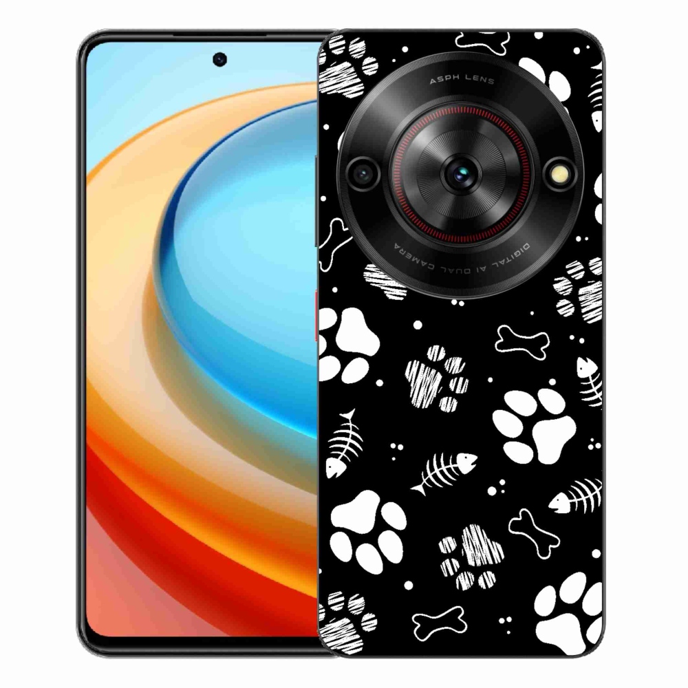 Gélový kryt mmCase na ZTE Blade A75 - psie labky