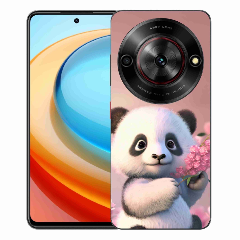 Gélový kryt mmCase na ZTE Blade A75 - roztomilá panda