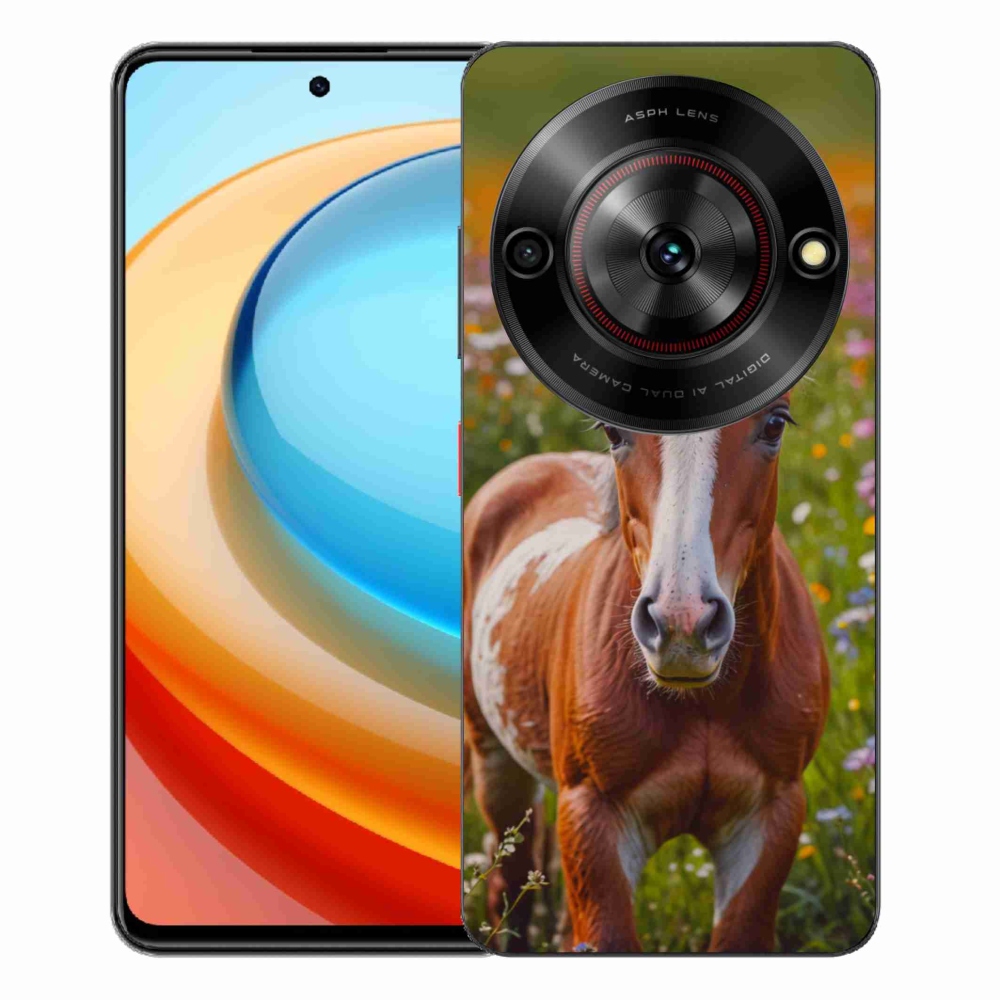 Gélový kryt mmCase na ZTE Blade A75 - roztomilé žriebä