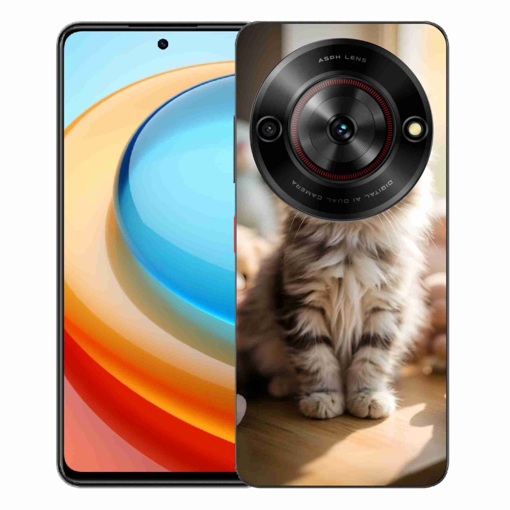 Gélový kryt mmCase na ZTE Blade A75 - roztomilé mačiatko 10