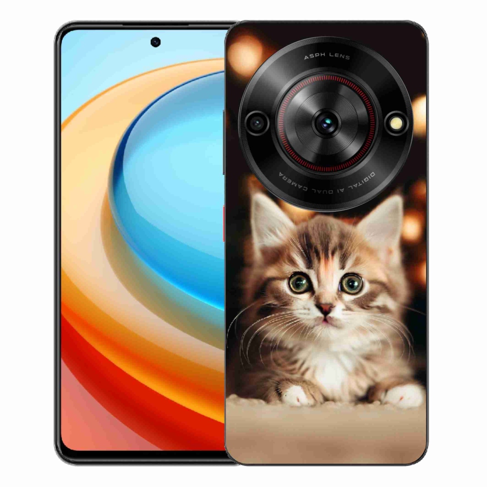 Gélový kryt mmCase na ZTE Blade A75 - roztomilé mačiatko 2