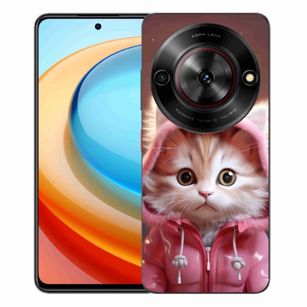 Gélový kryt mmCase na ZTE Blade A75 - roztomilé mačiatko 3