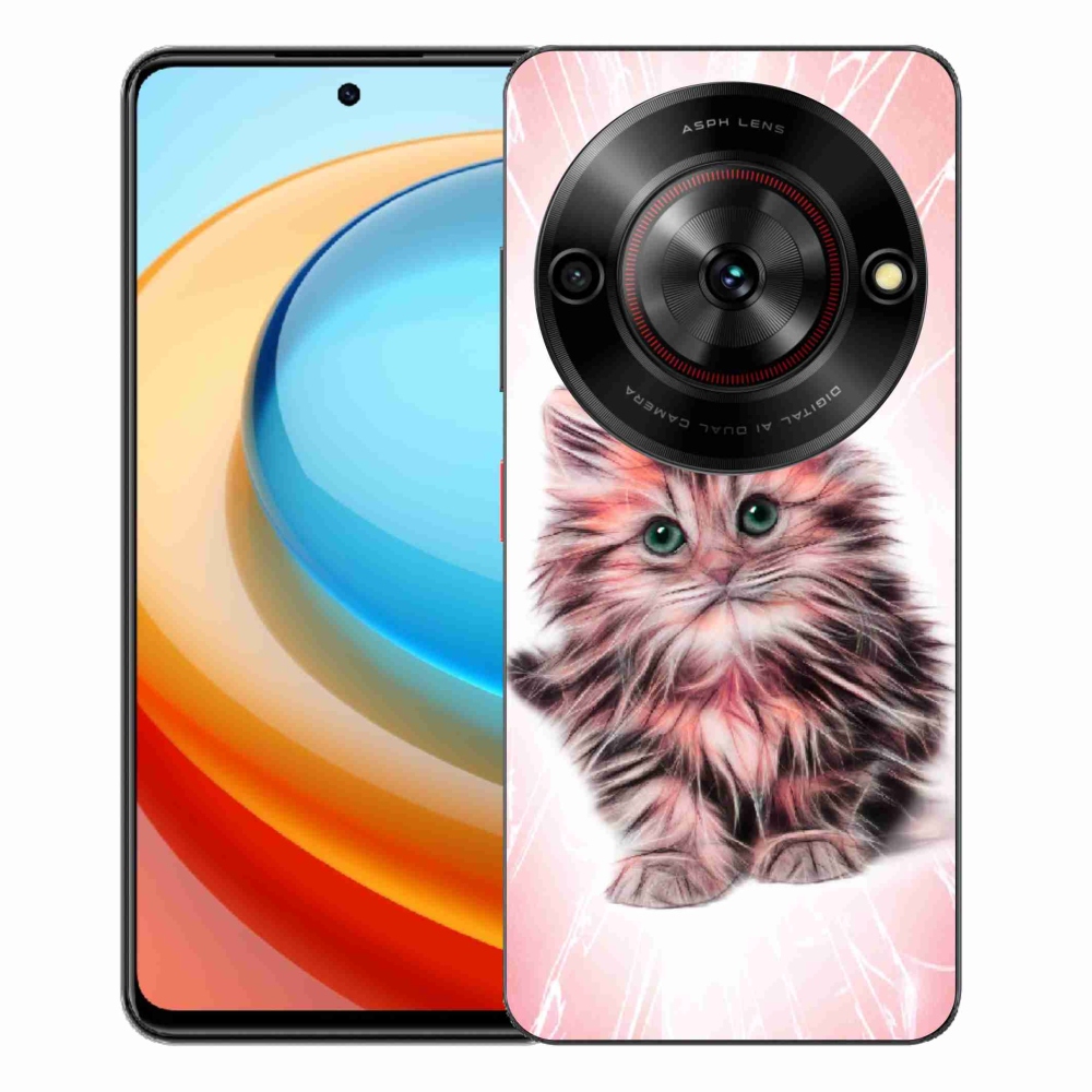 Gélový kryt mmCase na ZTE Blade A75 - roztomilé mačiatko