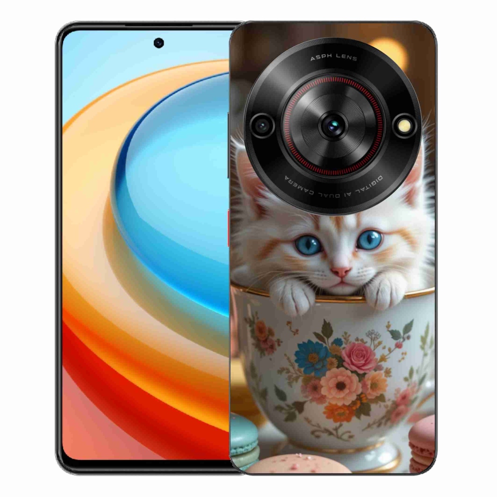 Gélový kryt mmCase na ZTE Blade A75 - roztomilé mačiatko 6