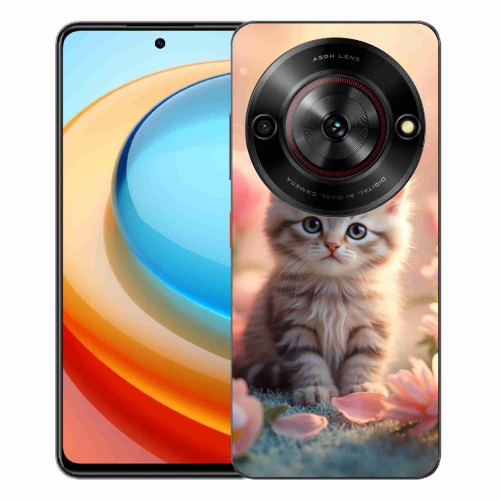 Gélový kryt mmCase na ZTE Blade A75 - roztomilé mačiatko 8