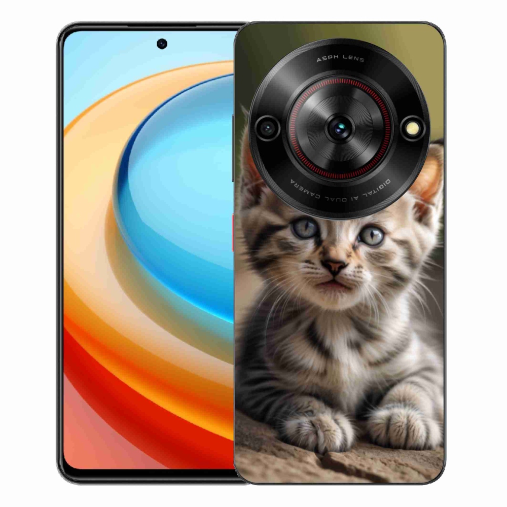Gélový kryt mmCase na ZTE Blade A75 - roztomilé mačiatko 9
