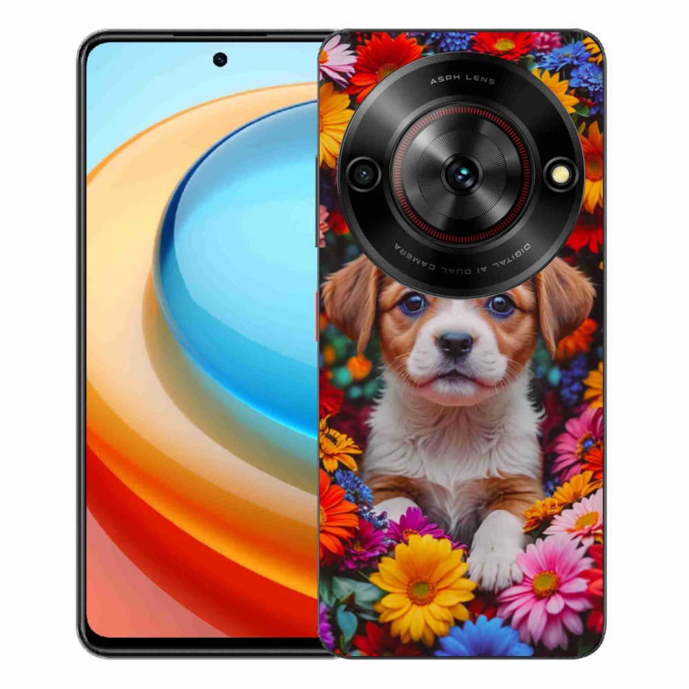 Gélový kryt mmCase na ZTE Blade A75 - roztomilé šteňa