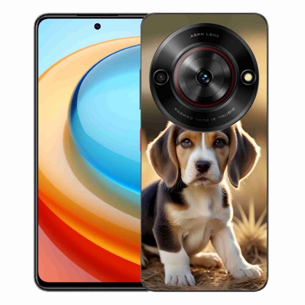 Gélový kryt mmCase na ZTE Blade A75 - roztomilý bígl