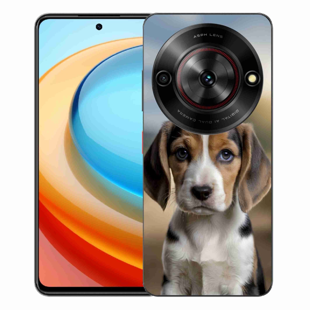 Gélový kryt mmCase na ZTE Blade A75 - roztomilý bígl