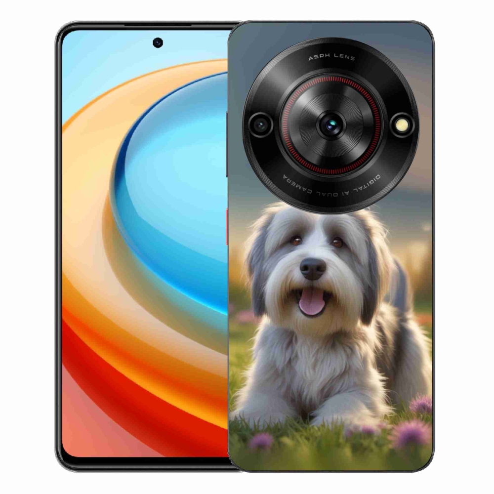 Gélový kryt mmCase na ZTE Blade A75 - roztomilý havanský psík
