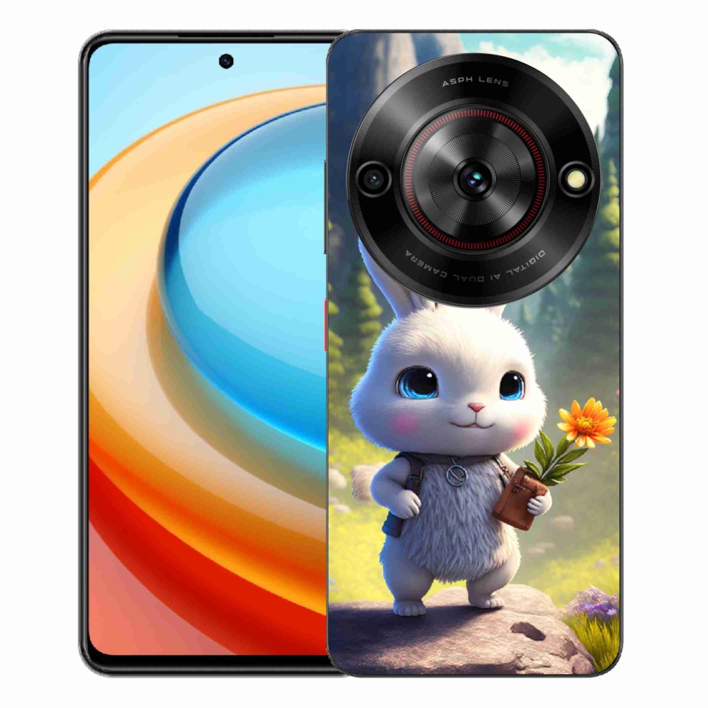 Gélový kryt mmCase na ZTE Blade A75 - roztomilý zajačik