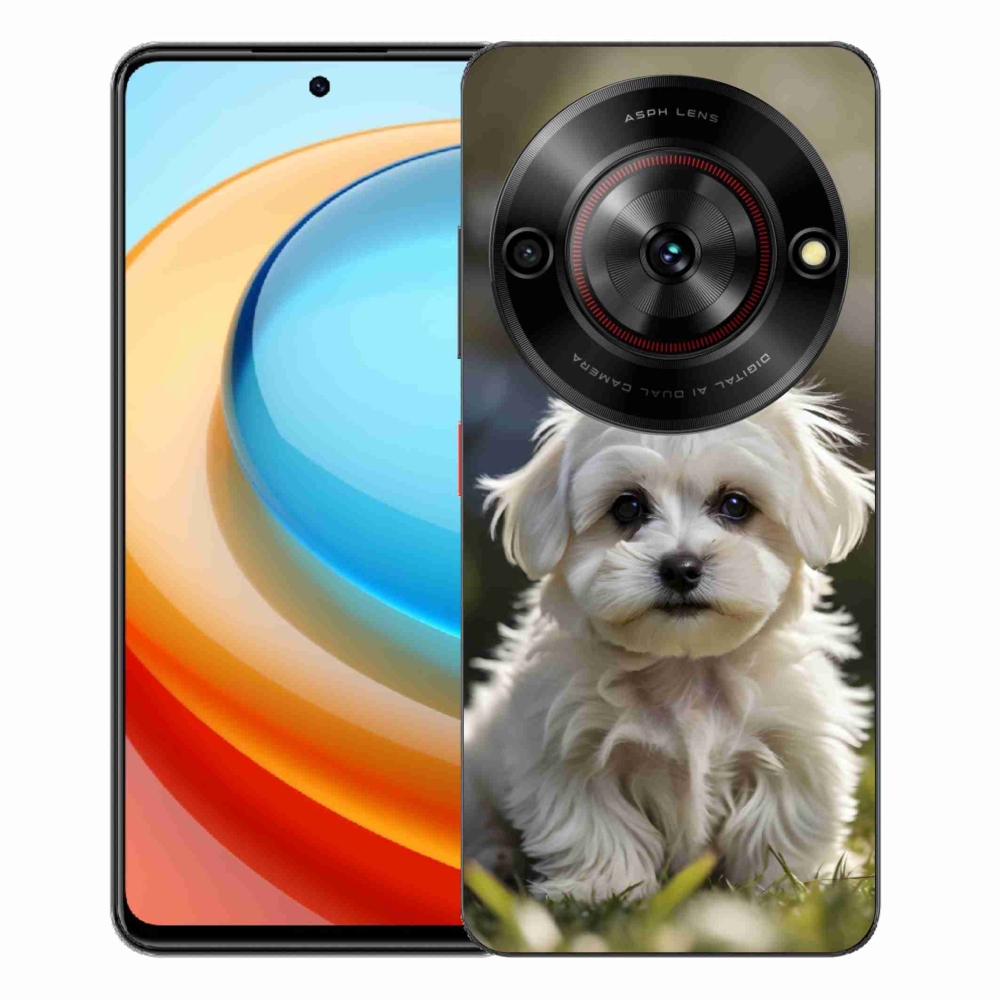 Gélový kryt mmCase na ZTE Blade A75 - roztomilý maltézsky psík