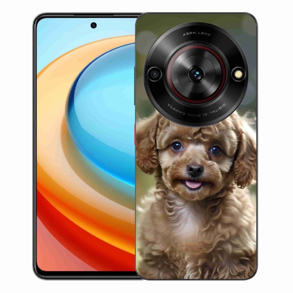 Gélový kryt mmCase na ZTE Blade A75 - roztomilý pudel