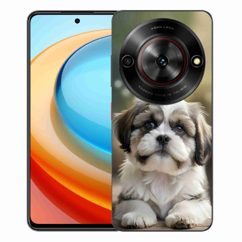 Gélový kryt mmCase na ZTE Blade A75 - roztomilý shih-tzu
