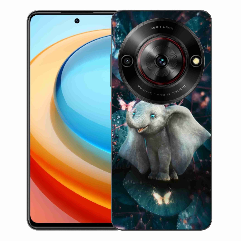 Gélový kryt mmCase na ZTE Blade A75 - roztomilý slon