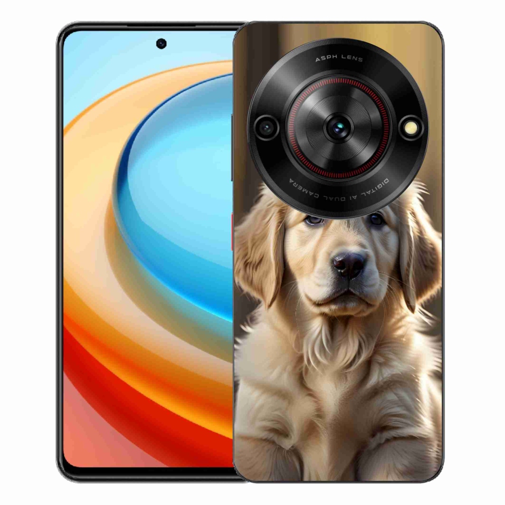 Gélový kryt mmCase na ZTE Blade A75 - roztomilý zlatý retriever
