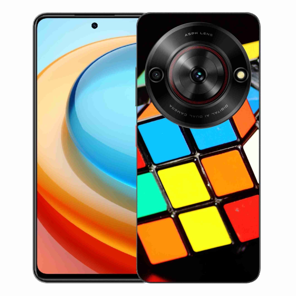 Gélový kryt mmCase na ZTE Blade A75 - rubikova kocka