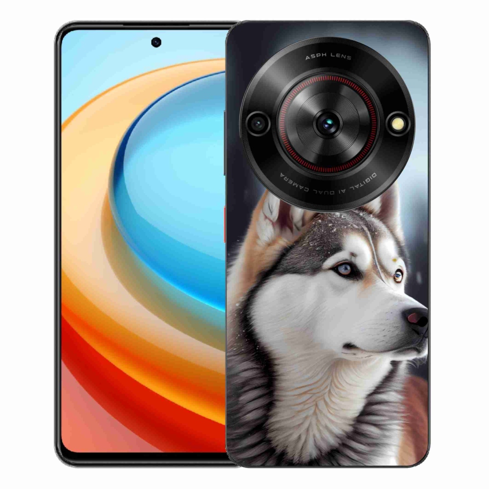 Gélový kryt mmCase na ZTE Blade A75 - sibírsky husky