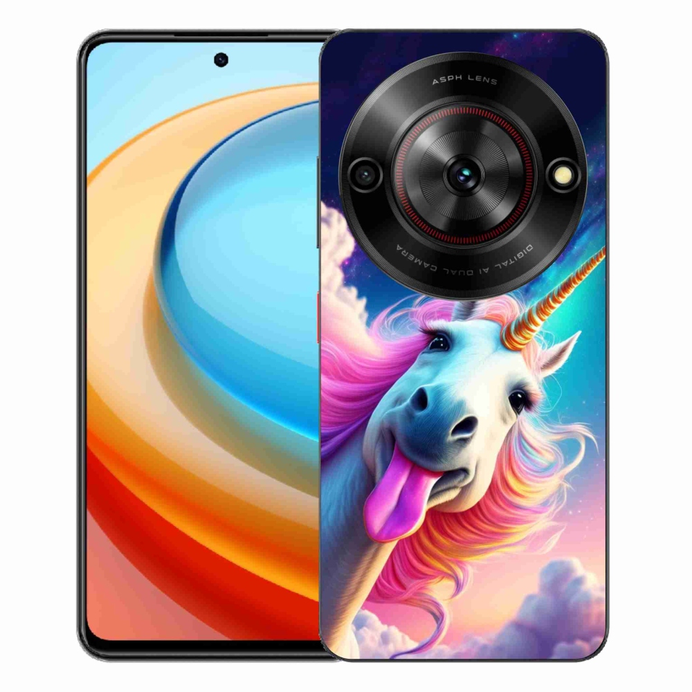 Gélový kryt mmCase na ZTE Blade A75 - šialený jednorožec