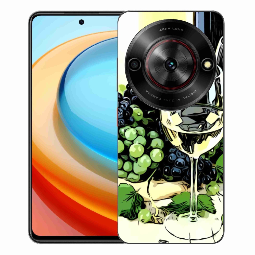 Gélový kryt mmCase na ZTE Blade A75 - pohár vína