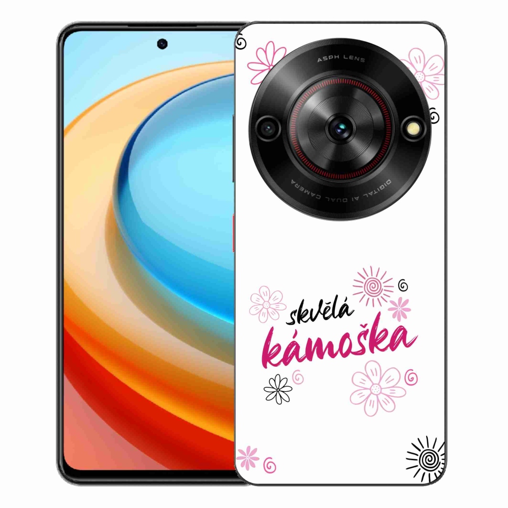 Gélový kryt mmCase na ZTE Blade A75 - skvelá kamoška biele pozadie