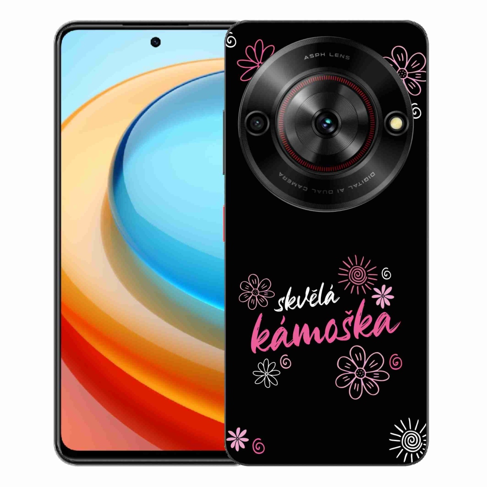 Gélový kryt mmCase na ZTE Blade A75 - skvelá kamoška čierne pozadie