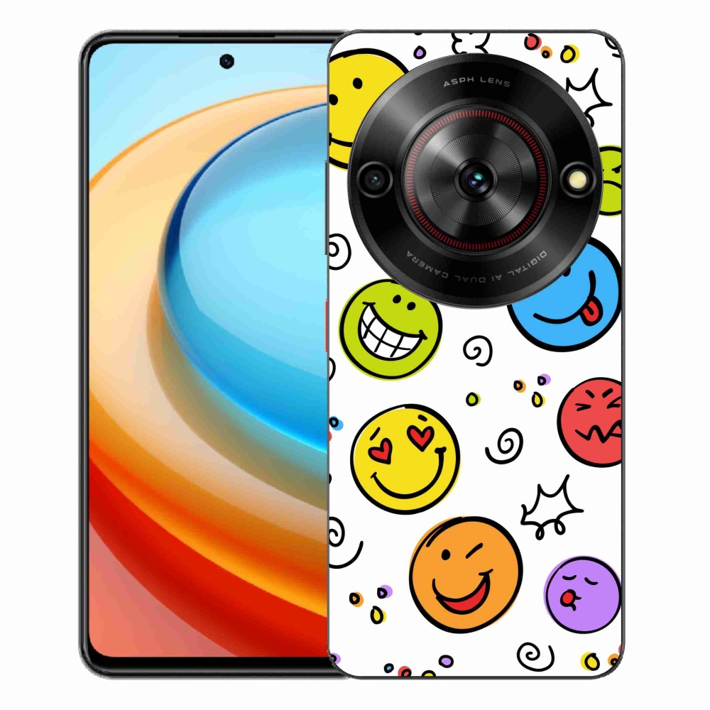 Gélový kryt mmCase na ZTE Blade A75 - smajlíci
